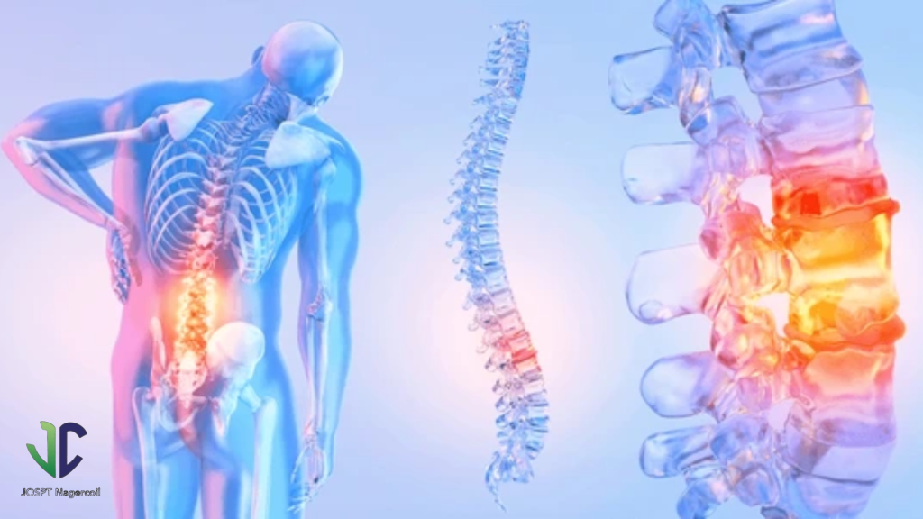 Man getting back pain treatment from a physiotherapist in Nagercoil clinic